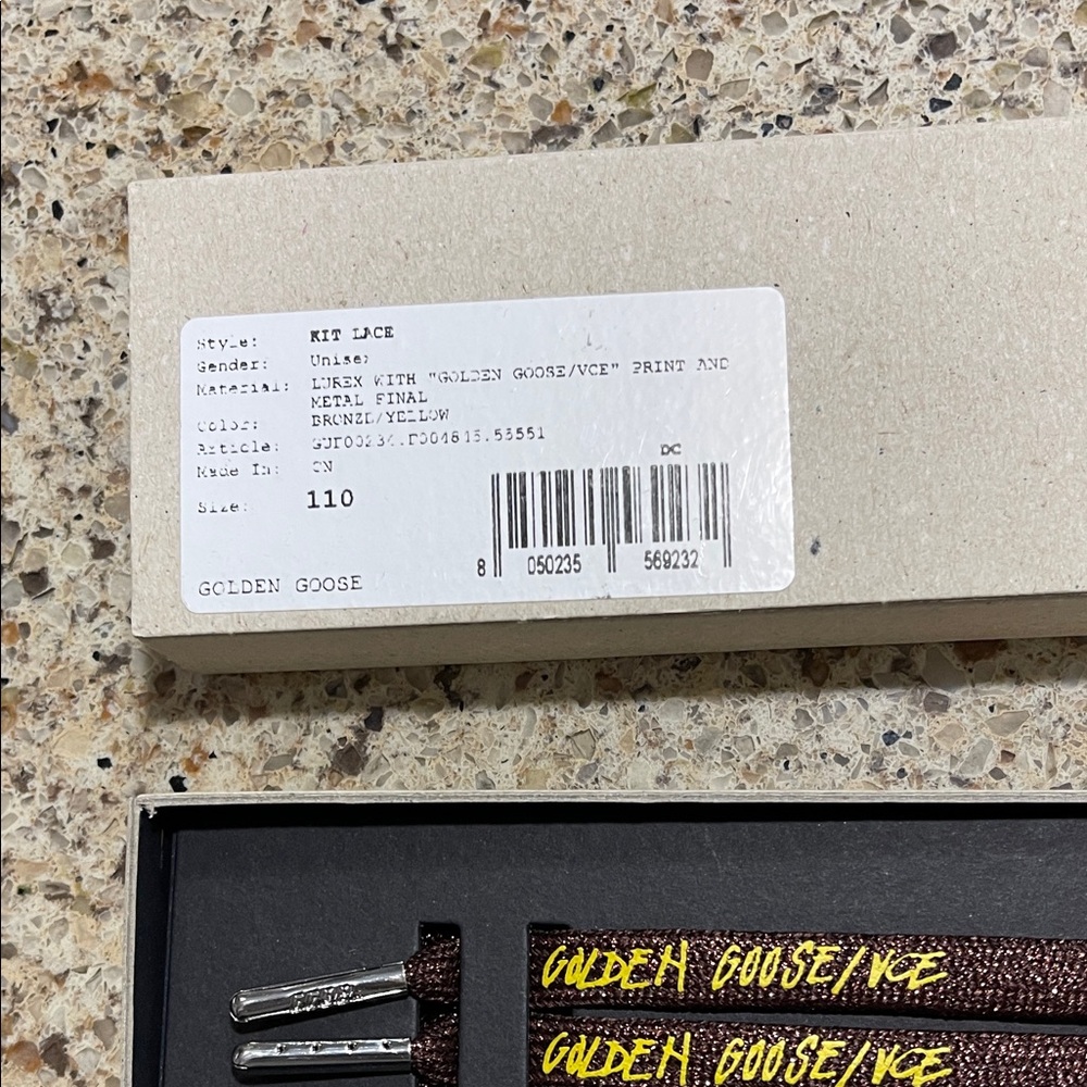 Golden Goose Glittery Bronze/yellow Laces - Picture 4 of 4